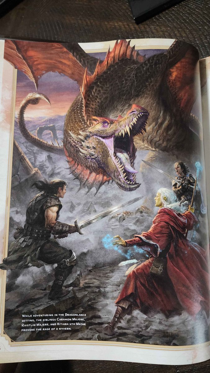 Nat1Fun's tweet image. Where as the original book spent 4 pages showing you how to play the game. D&amp;amp;D &apos;24 spends a WHOPPING 26 PAGES doing the same. It looks like there pulled all the rules for playing the game out of the chapters they sort of corelate with and placed it all up front.