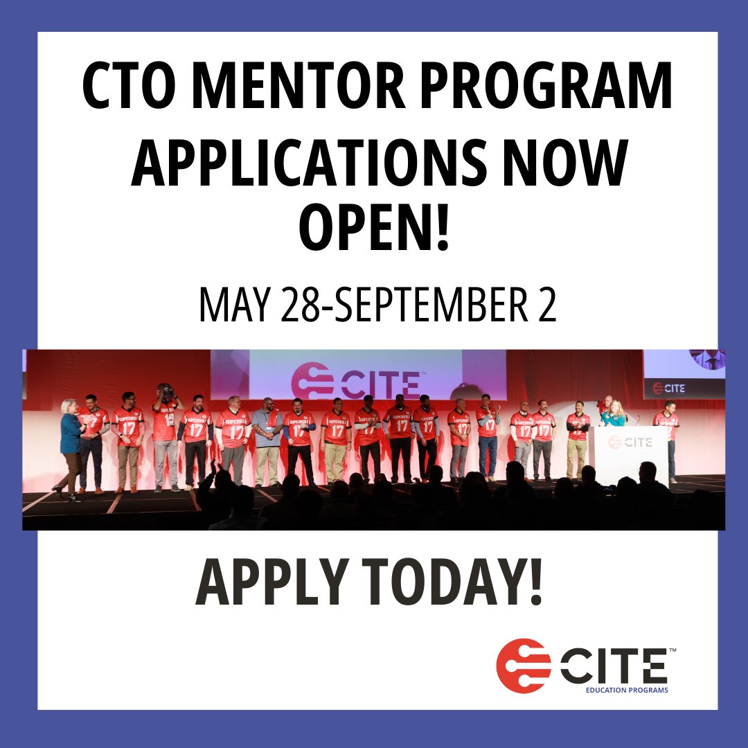 CTOM applications for the 2025 Cohort are open until September 2nd! Don't miss out on your opportunity to learn amongst likeminded professionals looking to advance their career. To learn more &amp; apply, visit: cite.org/ctom-applicant…
#CITE_EDU #k12sysadmin #edtech #technology #CTOM