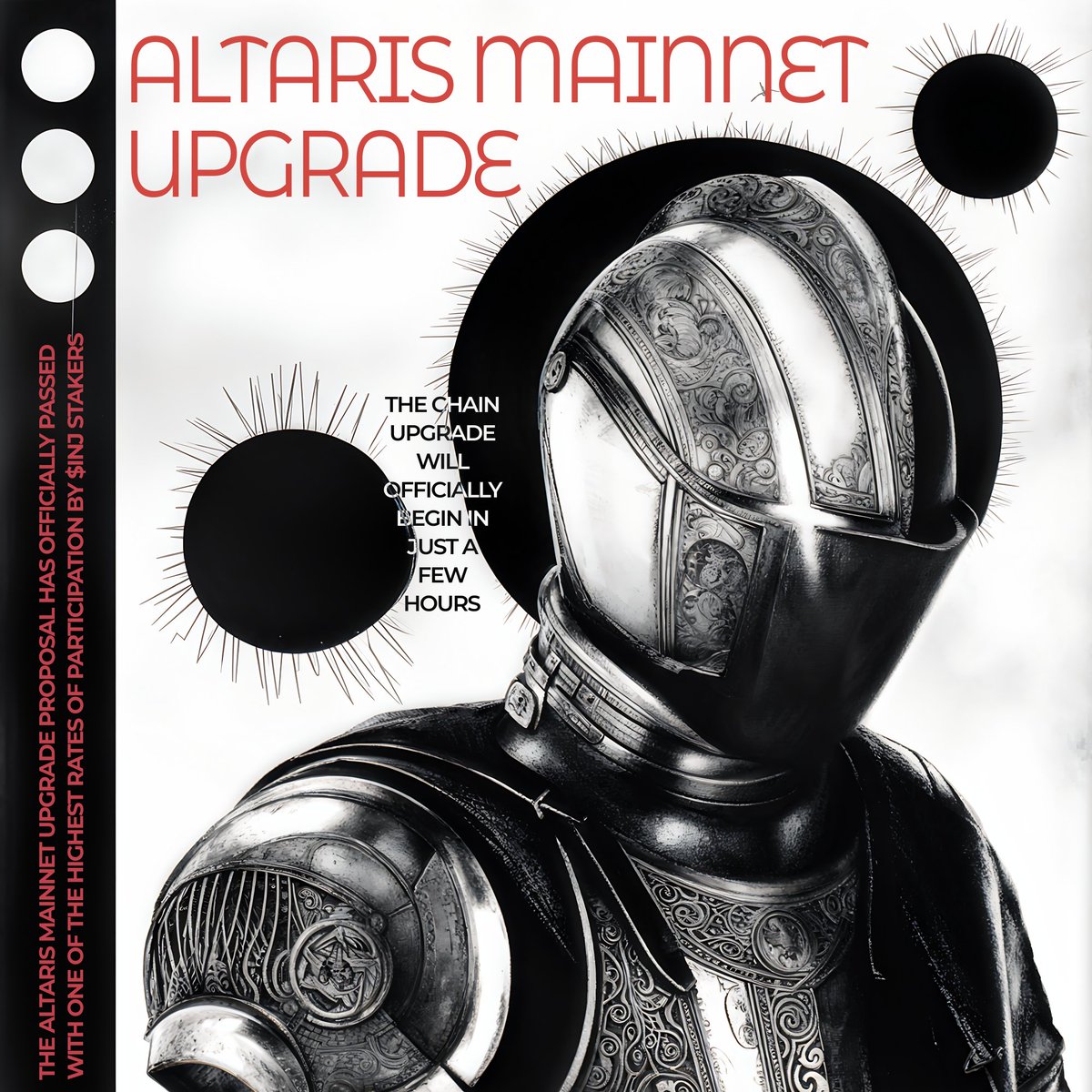 🌃Altaris Mainnet Upgrade

The IIP-420 proposal has passed with record participation by $INJ stakers. The chain upgrade starts in a few hours! 🚀

#AltarisUpgrade <a href="/injective/">Injective 🥷</a> #CryptoNews
