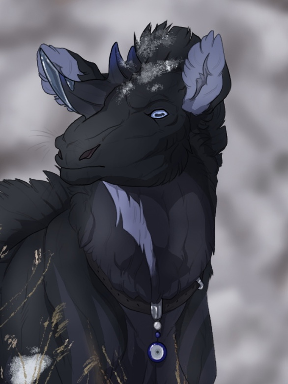 In the midst of such a landscape walk a majestic entity. Main and in such silence, in such peace and tranquillity. This is what winter and its subdued snow can do
The next attack is for <a href="/dd_darky/">DarkyDD | OPEN FOR COMMISSIONS✨</a>
#artfight #digital #procreate #stardust #digital_art #art_fight #art #procreate_art