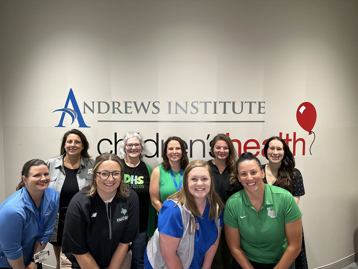 Today our Athletic Trainers, middle school and high nurses met with our concussion oversight team at <a href="/childrens/">Children's Health</a> Health Andrew’s Institute to make sure we were ready for the season! 🧠 🧠 
<a href="/LDISDAthletics/">Lake Dallas ISD Athletics</a> <a href="/ldhsnurse/">LDHS Nurse</a> <a href="/LakeDallasHigh/">Lake Dallas High</a> <a href="/lakedallasms/">Lake Dallas Middle</a> <a href="/LakeDallasISD/">Lake Dallas ISD</a>
