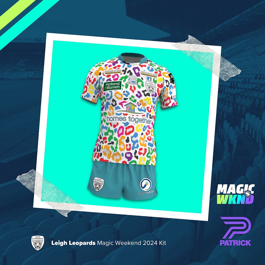 Patrick Teamsports (@patrickteamuk) on Twitter photo It's a kind of π MAGIC!.........WEEKEND'
Prepare for Sunday, 18th August, Elland Road, where you'll be cast under a kit spell of sorts when <a href="/LeighLeopardsRL/">Leigh Leopards</a> debuts this special edition kit.
π But what do you think, abracadab-Ya, or abracadab-Nah? It's a kind of π MAGIC!.........WEEKEND'
Prepare for Sunday, 18th August, Elland Road, where you'll be cast under a kit spell of sorts when <a href="/LeighLeopardsRL/">Leigh Leopards</a> debuts this special edition kit.
π But what do you think, abracadab-Ya, or abracadab-Nah?