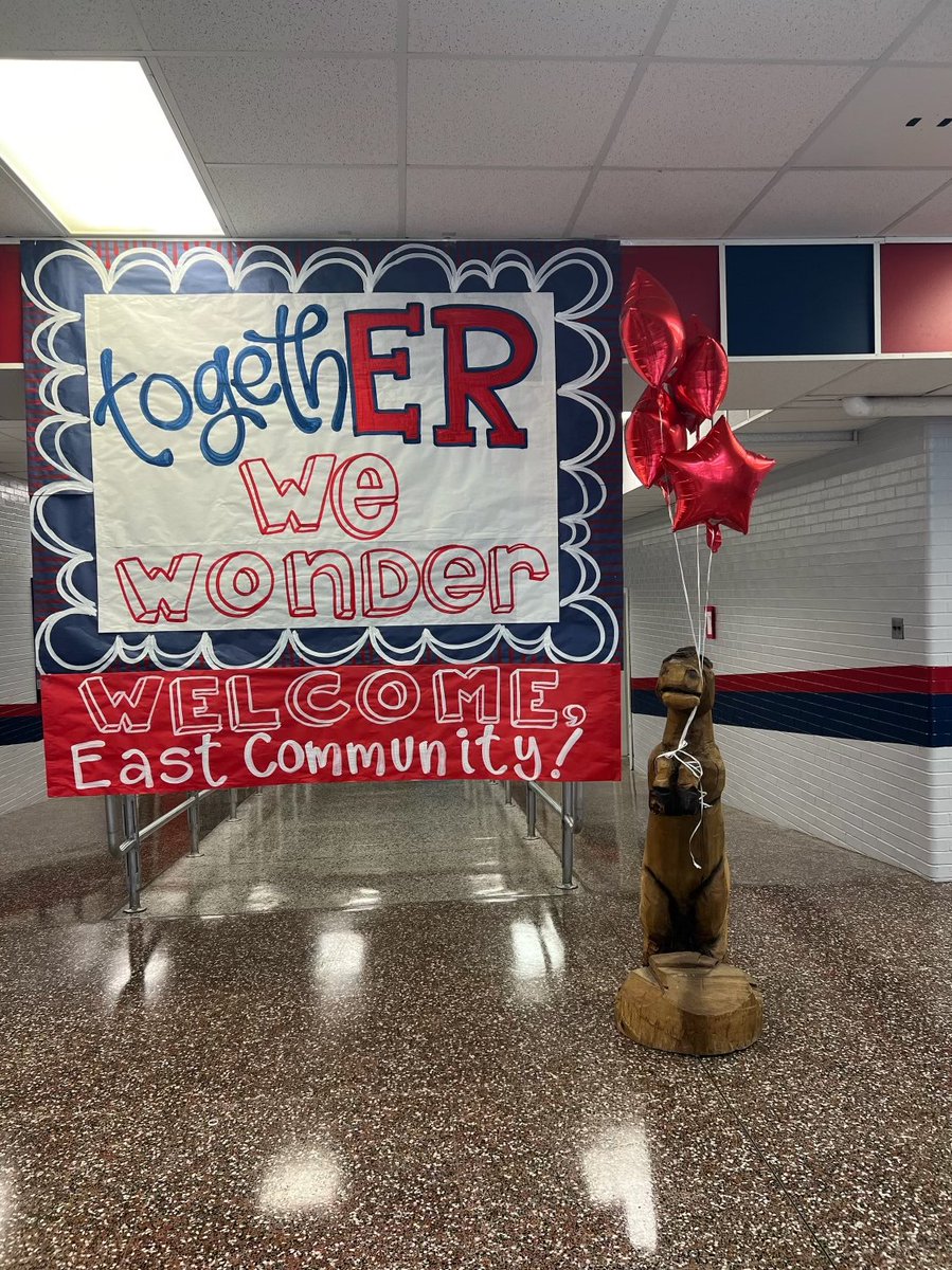 It was a great day welcoming back all of our Mustang Staff to start the 24-25 school year. From being inspired by a great motivational speaker to taking time to play with our community partners, the Mustangs joined togethER with our East Community to wondER.  #wEReast