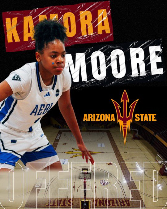 After A Great Conversation With <a href="/coach_camille/">Camille Collier</a> I am Blessed To Receive An Offer From Arizona State University <a href="/SunDevilWBB/">Sun Devil WBB</a> Thank You <a href="/coach_camille/">Camille Collier</a> and coaching staff.🔱

#forksup #grindoverrankings #blessed #humble #grind #momobucketz
