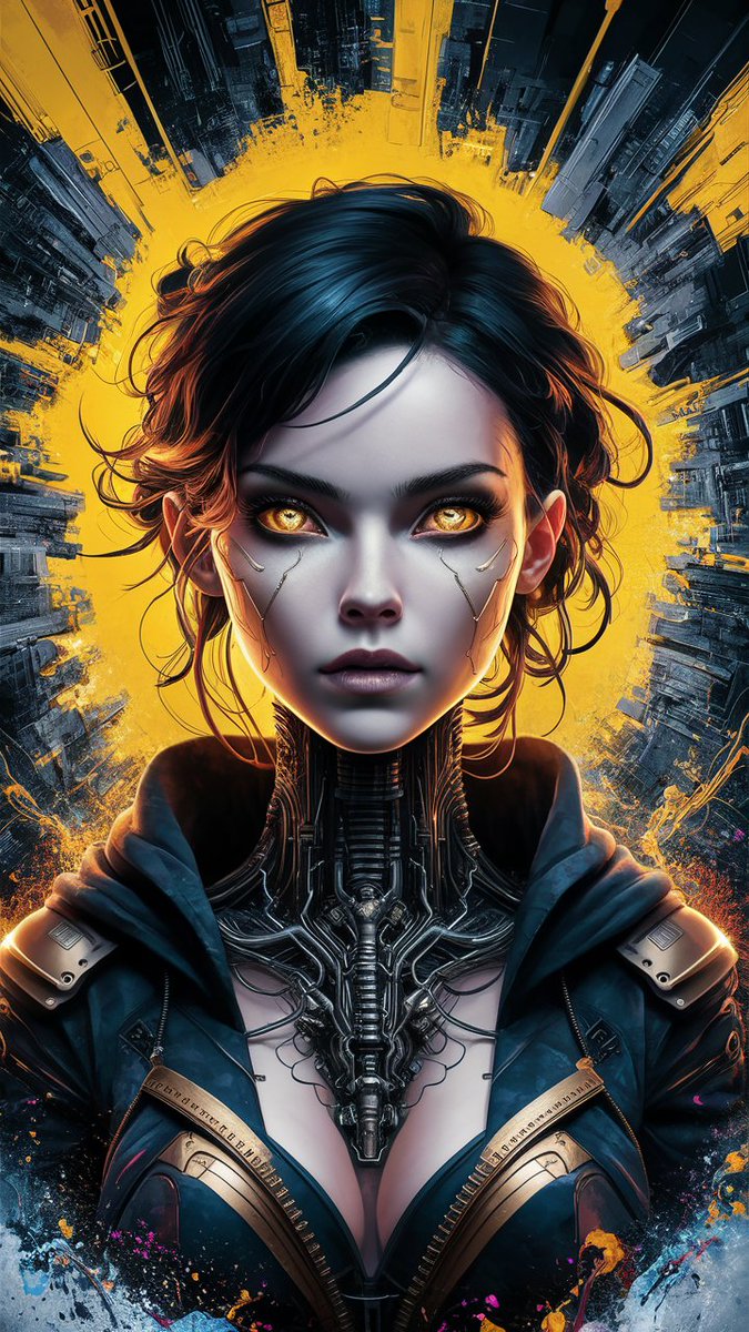 digo_a_i's tweet photo. Android golden eyes ⚙️
.
.
.
#art #digitalart #painting #AIPainting #artwork #AIart #AIArtwork #AIgirl #aigirls #AIArtCommuity #aigenerated #AIArtGallery #scifiart https://t.co/YotiM8Quri