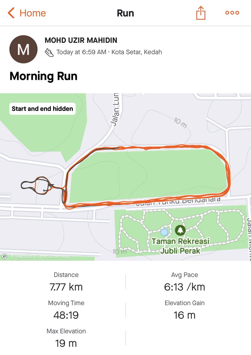 Dr_Uzir's tweet photo. Alhamdulillah settled routine pagi ni. #FitDOSM@Taman Rimba, Alor Setar. #BreakfastRun@DOSM Kedah.🤝💪 https://t.co/vzcNc4wkRb