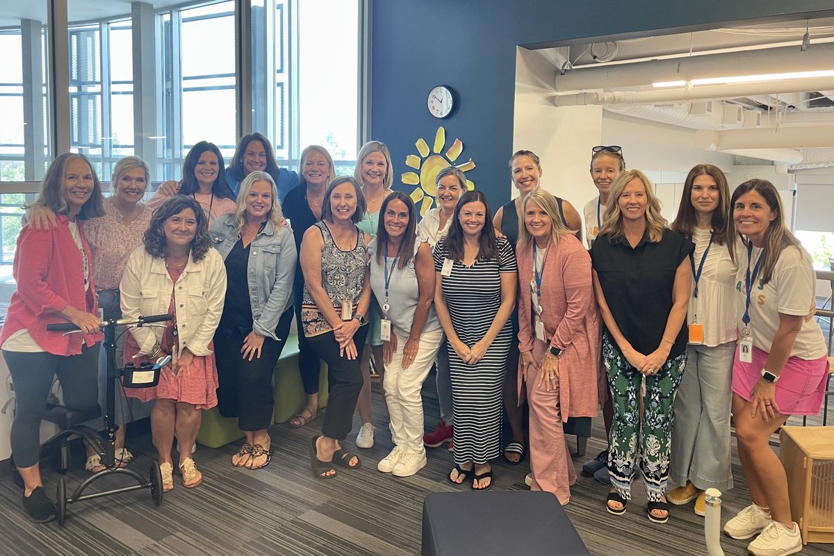 The band is back together!! Your Blue Valley PAT Parent Educators met today to kick off the 2024-2025 school year!  We are so excited to see our families at home visits, playgroups, Next Steps and at all of our wonderful events we have planned for the year! 💙
