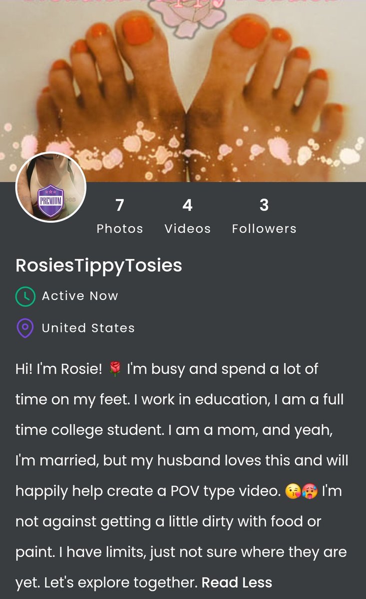 app.feetfinder.com/userProfile/Ro…
If you want to buy photos or videos, check out my <a href="/FeetFinder/">FeetFinder.com</a> link ⬆️

I'm NOT interested in sugar daddy scams.  
➡️$5 per photo 💸 My tips are on. 
#feet #SellingContent #toes #payingforcollege