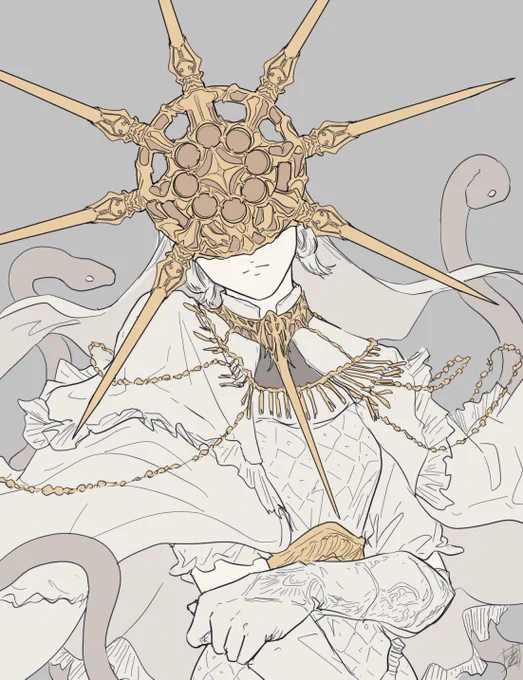 陰の太陽、グウィンドリン。#Gwyndolin #DarkSouls 
