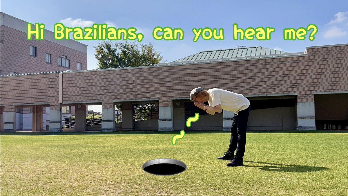 encorewat's tweet photo. 芸短の朝ははやい☀️ ひっさびさに｢ブラジルの人聞こえますか｣やってみました‼️🤣🇧🇷

Early morning at Osaka College of Arts.☀️ I tried "Can you hear me, Brazilians?" for the first time in a while‼️🤣🇧🇷

#渡辺邦孝 #エスカルゴアラカルト #デスクリムゾン #アクション山水館 #8Balls https://t.co/EsvbR0l896