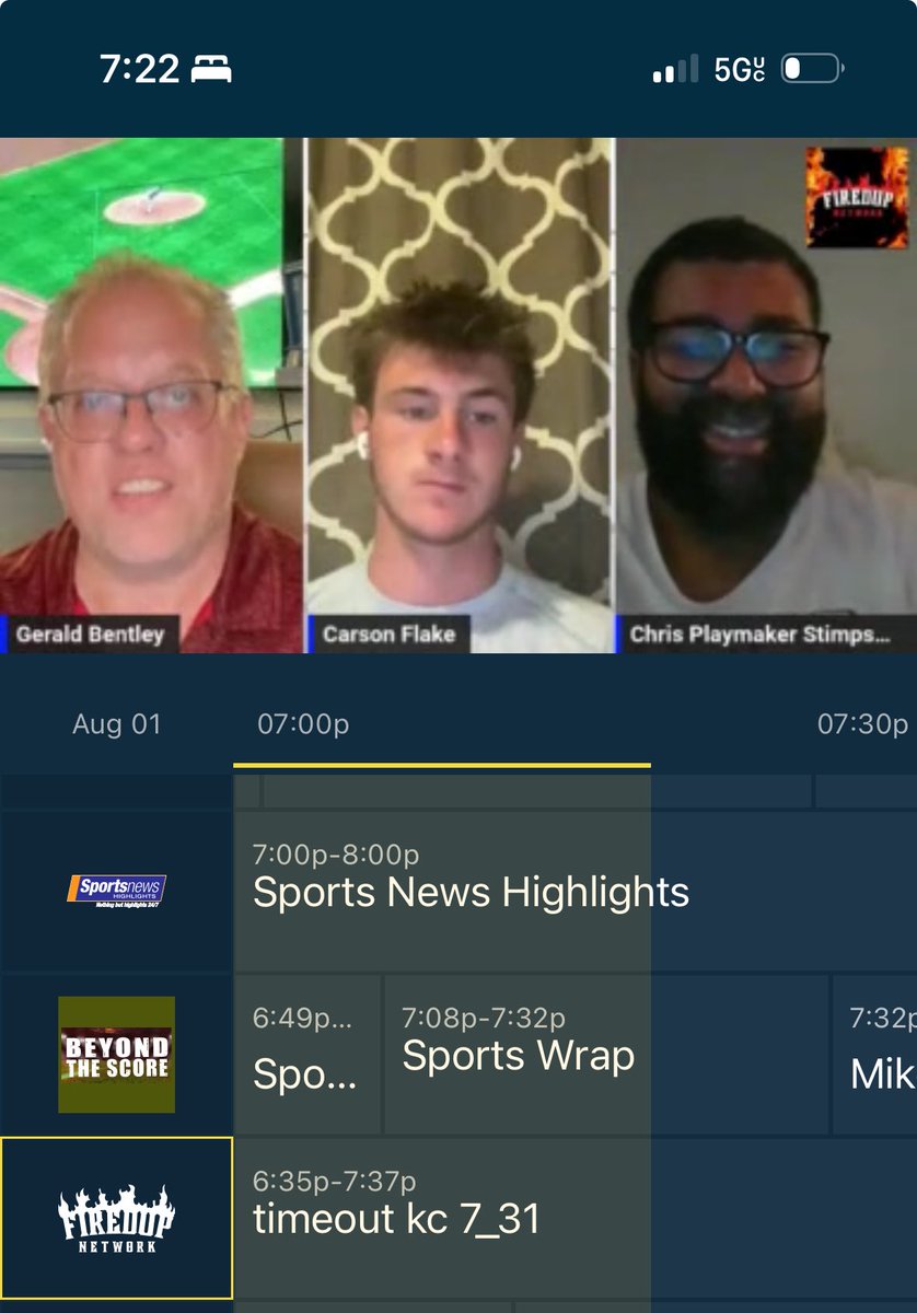 local_wrestling's tweet photo. #TimeoutKC is on in #Primetime on https://t.co/LozrVrvCGV @truetvplus and @CarbonTV We’re talking @Royals @Chiefs @SportingKC and @thekccurrent find us on #FiredUPNetwork https://t.co/KTbGlVURAw