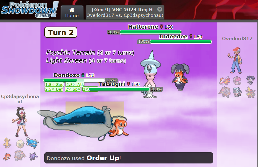 VGC 2024 Reg H is now playable on Pokemon Showdown! You can find it under "S/V Doubles" when selecting a format to play on the ladder!