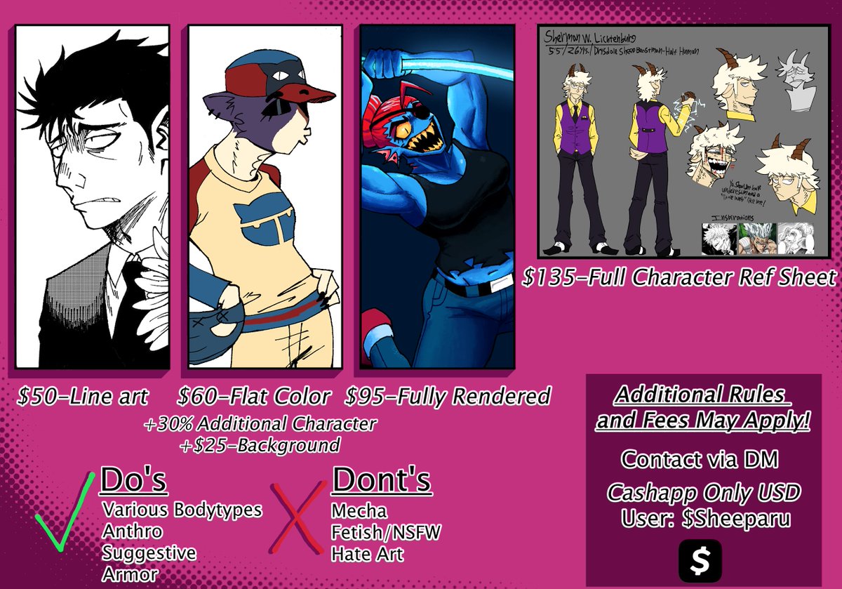Sheeparu123's tweet image. Commissions are now open!!
I make drawings when you throw nickels at my face!!!