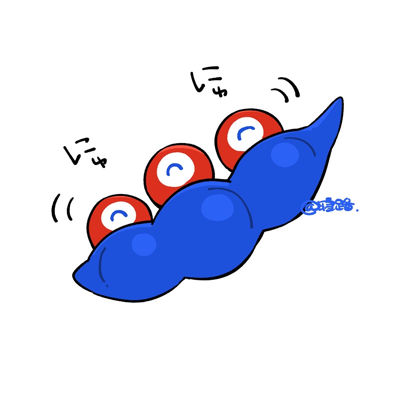 ミャクミャク様の枝豆という概念すき