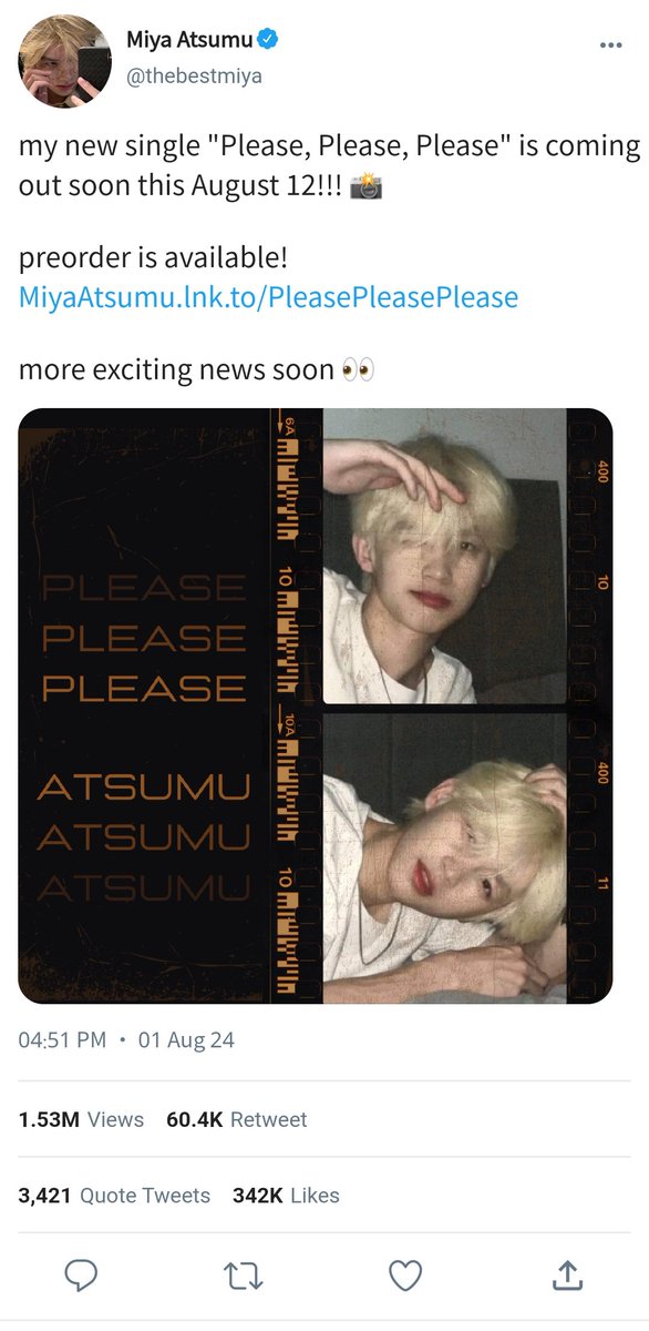 hajiwachn's tweet photo. bf reveal! 📸

— a short #sakuatsu au wherein singer miya atsumu keeps the people guessing for who his famous actor boyfriend might be. https://t.co/lsxExxLsmb