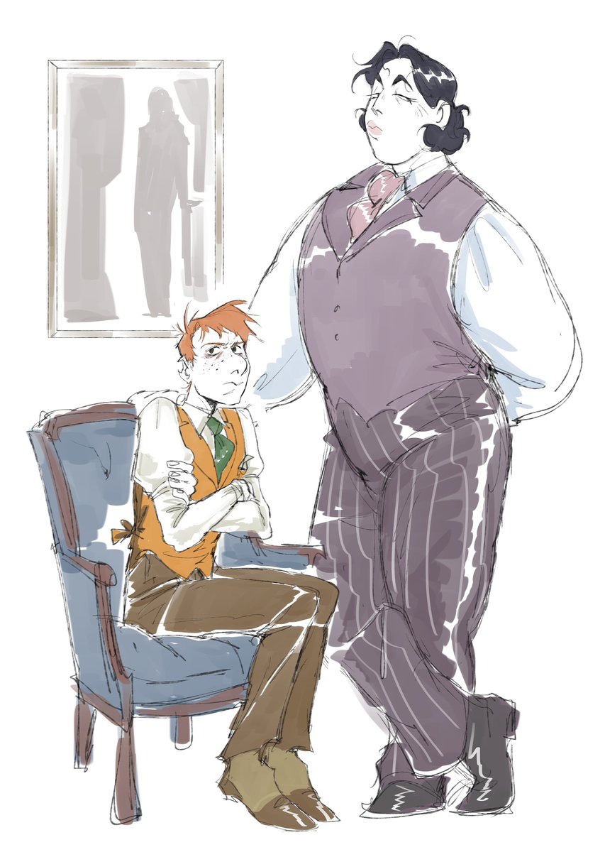 xuksta's tweet photo. two salty envious (OCs, Quincy, Maurice) https://t.co/MKUVegtrEU
