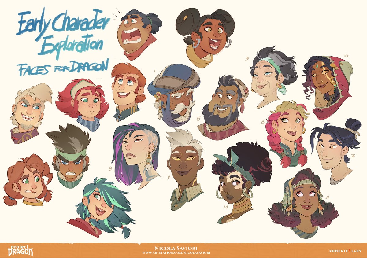 NicolaSaviori's tweet image. Faces for #ProjectDragon