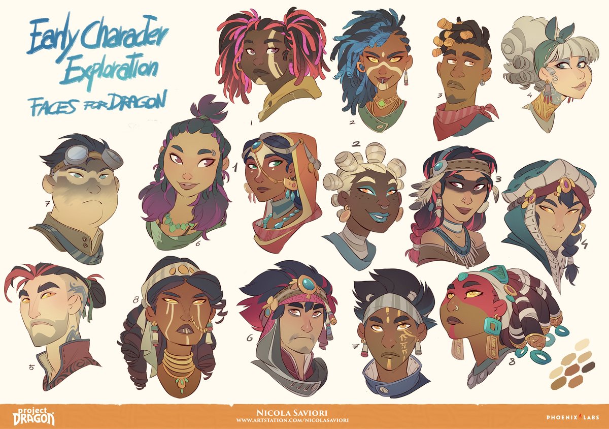 Faces for #ProjectDragon