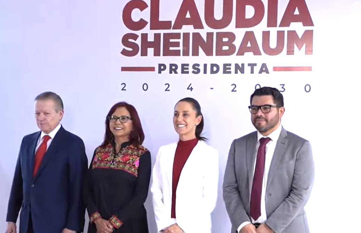 rosaicela_'s tweet photo. Felicito a mis compañeros y amigos @ArturoZaldivarL, @Letamaya y @CarlosAugustoMX por sus nombramientos en el Gabinete de la doctora @Claudiashein. Sabemos que harán importantes aportaciones al 2o piso de la transformación. Trabajaremos coordinadamente en beneficio de la gente.🇲🇽 https://t.co/fjXmqIABnk