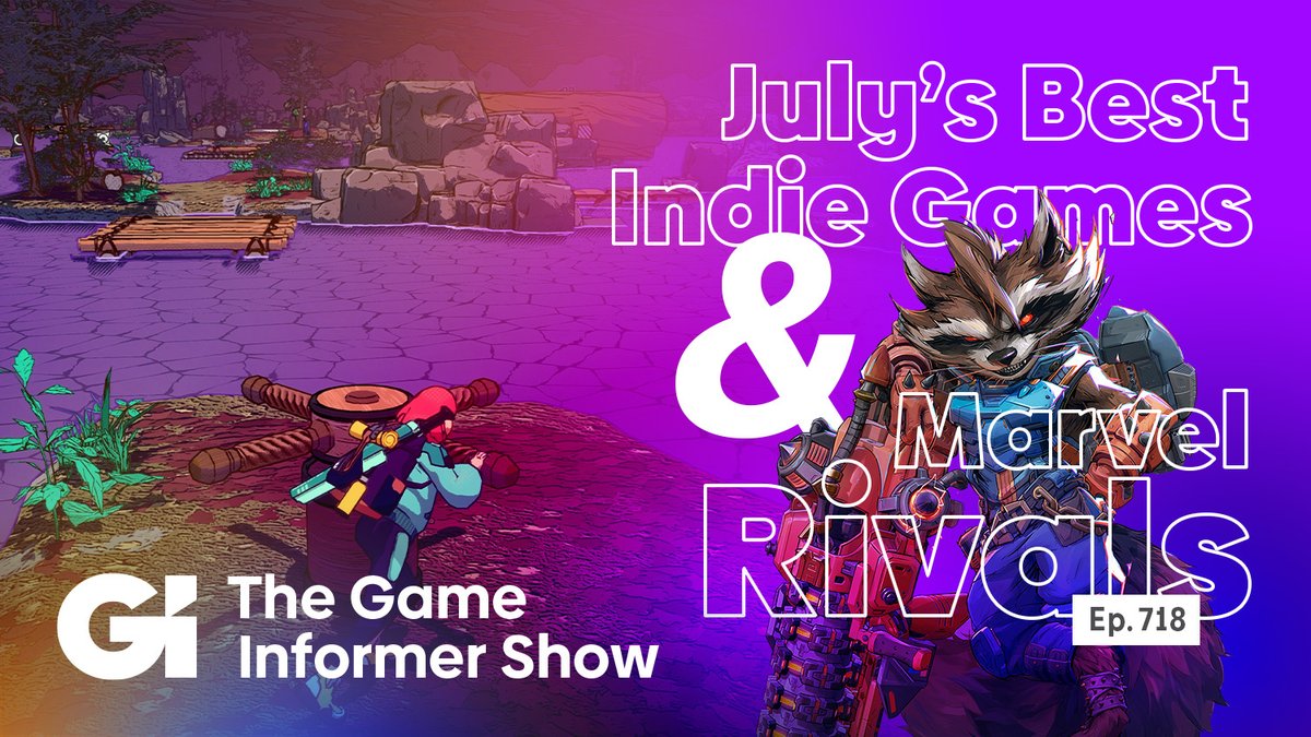 gameinformer's tweet photo. The Game Informer Show #718 is live!

We discuss why Marvel Rivals has grown on us and how it's shaking up the Overwatch formula. Next,  we dive into recent indies, including Dungeons of Hinterberg, Arranger, and Thank Goodness You're Here!

WATCH/LISTEN: https://t.co/Ewp8CmujNW https://t.co/Bo3oHeCZwr