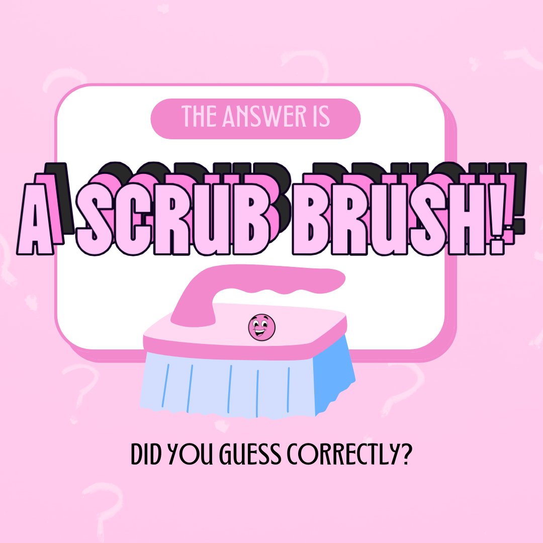 calebpiercefun's tweet image. 🧩 Riddle Answer Revealed! 🧩

The answer to our riddle is... a scrub brush! 🧽✨ Did you guess correctly? Let us know! And for all your cleaning needs, contact Pink Power Cleaning today!
📞 937-401-2445 🌐 pinkpowerbrands.com
#RiddleAnswer #ScrubBrush #PinkPowerCleaning