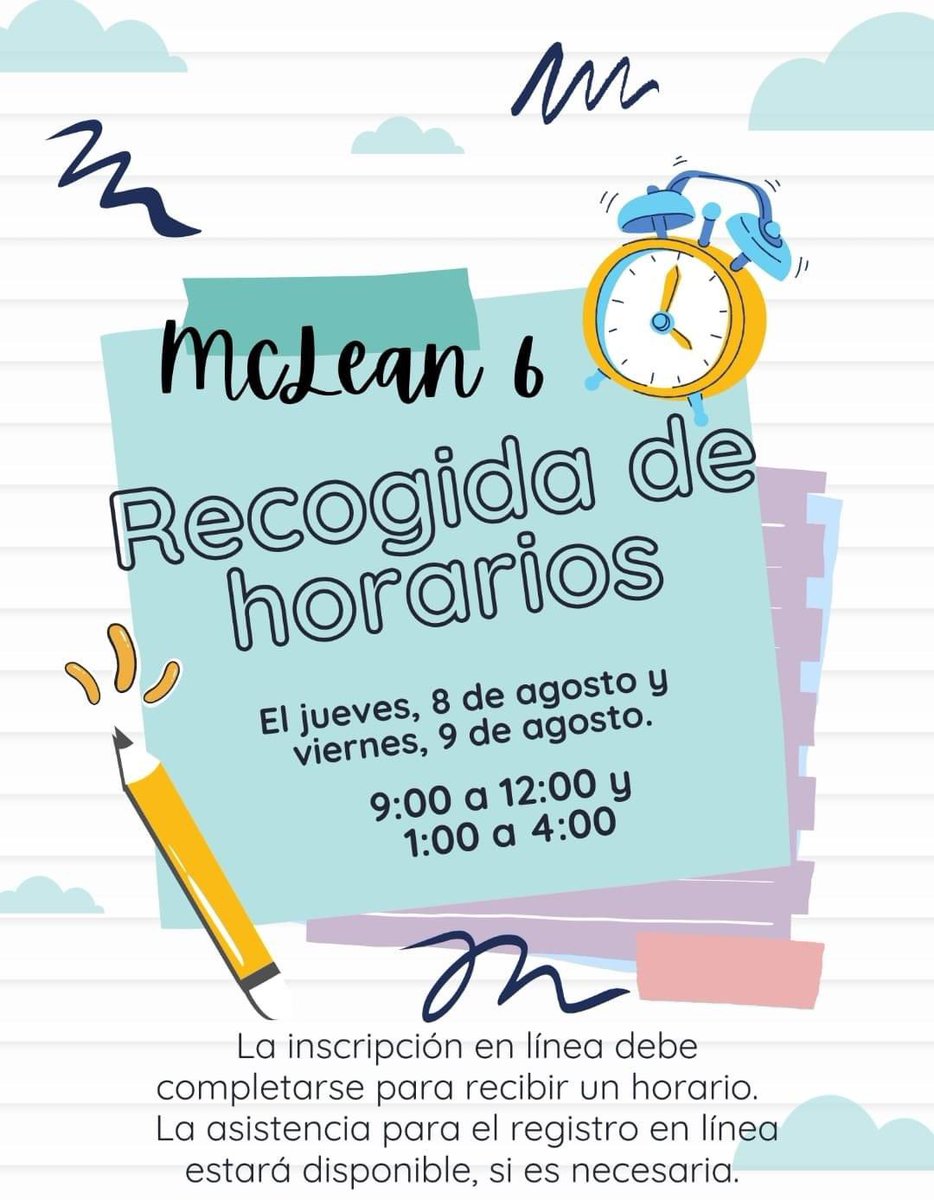 mclean6fwisd's tweet photo. "๐จ BLUE JAY FAMILIES ๐จ
All students must complete registration for schedule picks. Don't miss out on your student's schedule next week! ๐
Check the attached pic for details! โฌ๏ธ
#BlueJayStrong #LiveFromMC6 #RegisterNow" https://t.co/RGb9IMCi40