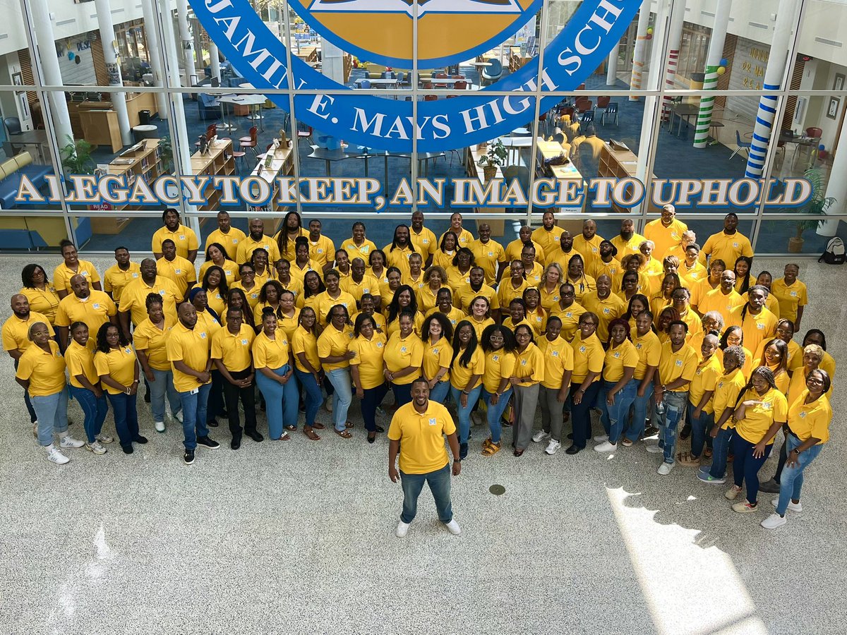 APS Mays Raiders (@apsmaysraiders) on Twitter photo The Gold 💛, the Blue 🩵, the White 🤍… this Mays High Staff is out of sight!!! First Day Finished!!! <a href="/BEMaysPRIDE/">Dr. Ramon Garner</a> <a href="/JBawlson/">James Bawlson</a> <a href="/RamonRivers12/">Ramon Rivers</a> <a href="/Ms_LMorgan/">LaToya Howard</a> <a href="/teachmehowto_/">Dorian Dallas</a> <a href="/MsReedtheAP/">Mrs. Valerie Reed-Taylor</a> <a href="/apsupdate/">ATL Public Schools</a> The Gold 💛, the Blue 🩵, the White 🤍… this Mays High Staff is out of sight!!! First Day Finished!!! <a href="/BEMaysPRIDE/">Dr. Ramon Garner</a> <a href="/JBawlson/">James Bawlson</a> <a href="/RamonRivers12/">Ramon Rivers</a> <a href="/Ms_LMorgan/">LaToya Howard</a> <a href="/teachmehowto_/">Dorian Dallas</a> <a href="/MsReedtheAP/">Mrs. Valerie Reed-Taylor</a> <a href="/apsupdate/">ATL Public Schools</a>