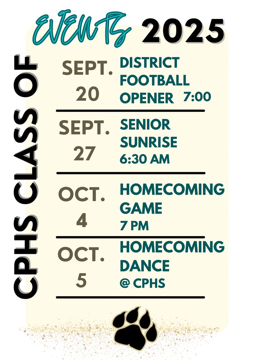 Time to get ready for your last year seniors! #riseup2025