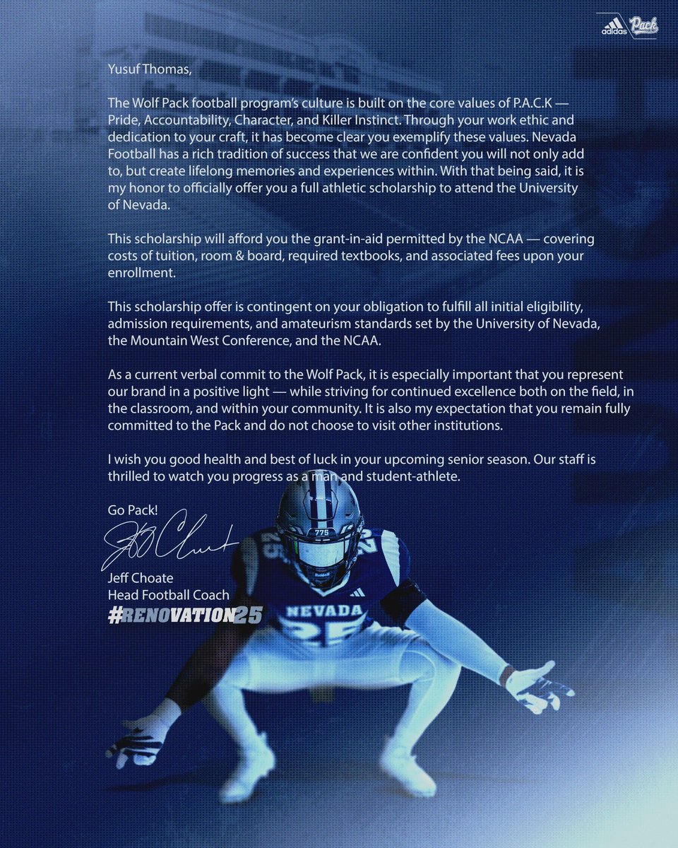 Go Wolf pack🐺 #Commited <a href="/RecruitTheHill1/">Recruit The Hill</a> <a href="/turksgolf38/">Charles Butler II</a> <a href="/EverettD33/">Everett Daniels</a> <a href="/CoachBurns_/">Devonta Burns</a> <a href="/CoachGreedy/">Brice Musgrove Sr.</a> @NV_AlecWatt <a href="/NV_Dmehra/">Devansh Mehra</a> <a href="/Joey_thomas24_/">Joey Thomas</a> <a href="/CoachChoateFB/">Jeff Choate</a> <a href="/NevadaFootball/">Nevada Football</a> <a href="/TheCoachNWard/">Nick Ward</a> #EndBadGovernanceInNigeria #RENOVATION25