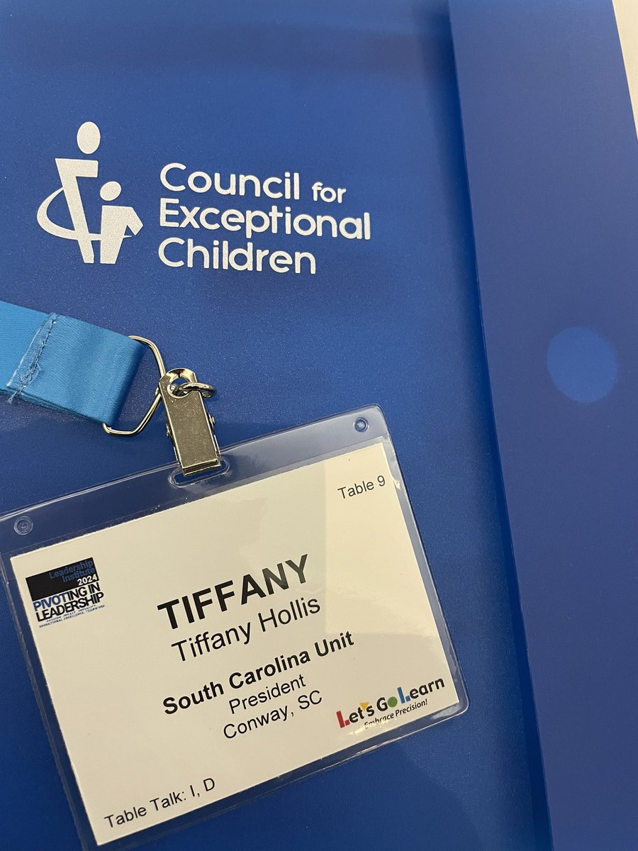 DrTiffanyHolli1's tweet photo. I love CEC. The Council for Exceptional Children has a special place in my heart. I am blessed to be the president of the SC CEC Chapter and to be representing at the Leadership Institute. #sccec #2024 #leadershipinstitute https://t.co/MFYmAwu4Ux