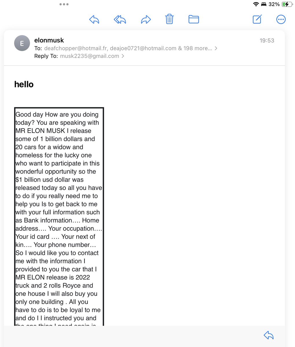 debbra22's tweet photo. Mmmmm, so believable 🙈😂 @elonmusk  sack your proof reader &amp; I’m sure you can afford your own iTunes card 😜 https://t.co/97Fp4bgIaw