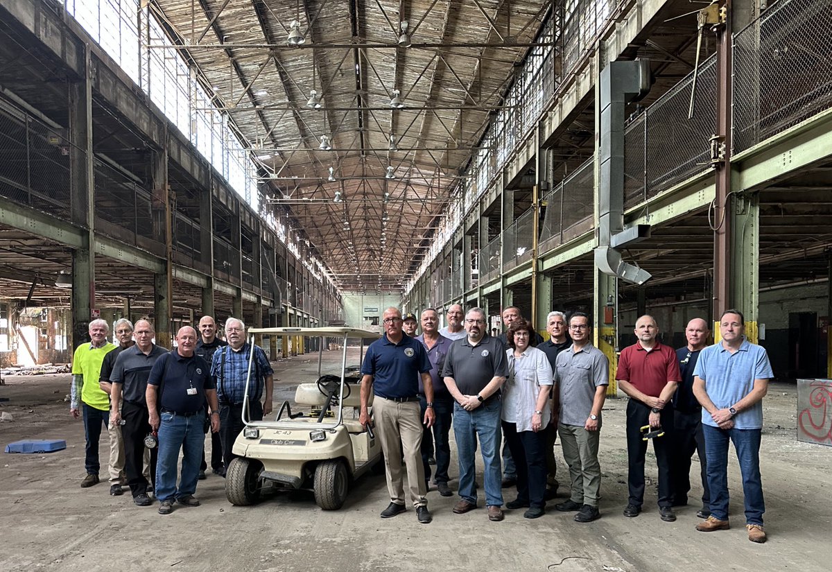 City of Mishawaka’s Dodge Expeditionary Force completed final walk thru of Dodge manufacturing complex before we buy &amp; take possession of 22 acre site. Hot, stinky &amp; dirty but otherwise no casualties!  Legacy site will begin to play a prominent role in Princess City’s future.