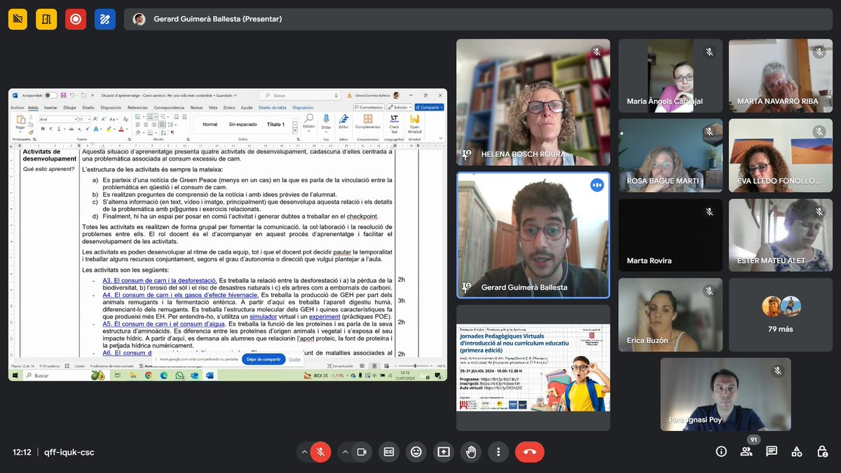 historiacultural.cat (@histcultcat) on Twitter photo 👨🎓Ahir vam cloure les primeres Jornades Pedagògiques Virtuals d'introducció al nou currículum educatiu amb @helenaboschrou1 i @GerardGuimera.
▶️bit.ly/4cd1BuV
➕<a href="/IolandaGuevara/">Iolanda Guevara</a> <a href="/PereIgnasiPoy/">Pere Ignasi Poy 🇪🇺</a> @MAngelsCarvajal
🤝<a href="/educaciocat/">Educació</a> <a href="/CEESocials/">CEES</a> <a href="/DiariEducacio/">Diari de l'Educació</a> <a href="/espailinia/">Espai Línia</a> <a href="/ioc/">Institut Obert de Catalunya</a> 👨🎓Ahir vam cloure les primeres Jornades Pedagògiques Virtuals d'introducció al nou currículum educatiu amb @helenaboschrou1 i @GerardGuimera.
▶️bit.ly/4cd1BuV
➕<a href="/IolandaGuevara/">Iolanda Guevara</a> <a href="/PereIgnasiPoy/">Pere Ignasi Poy 🇪🇺</a> @MAngelsCarvajal
🤝<a href="/educaciocat/">Educació</a> <a href="/CEESocials/">CEES</a> <a href="/DiariEducacio/">Diari de l'Educació</a> <a href="/espailinia/">Espai Línia</a> <a href="/ioc/">Institut Obert de Catalunya</a>