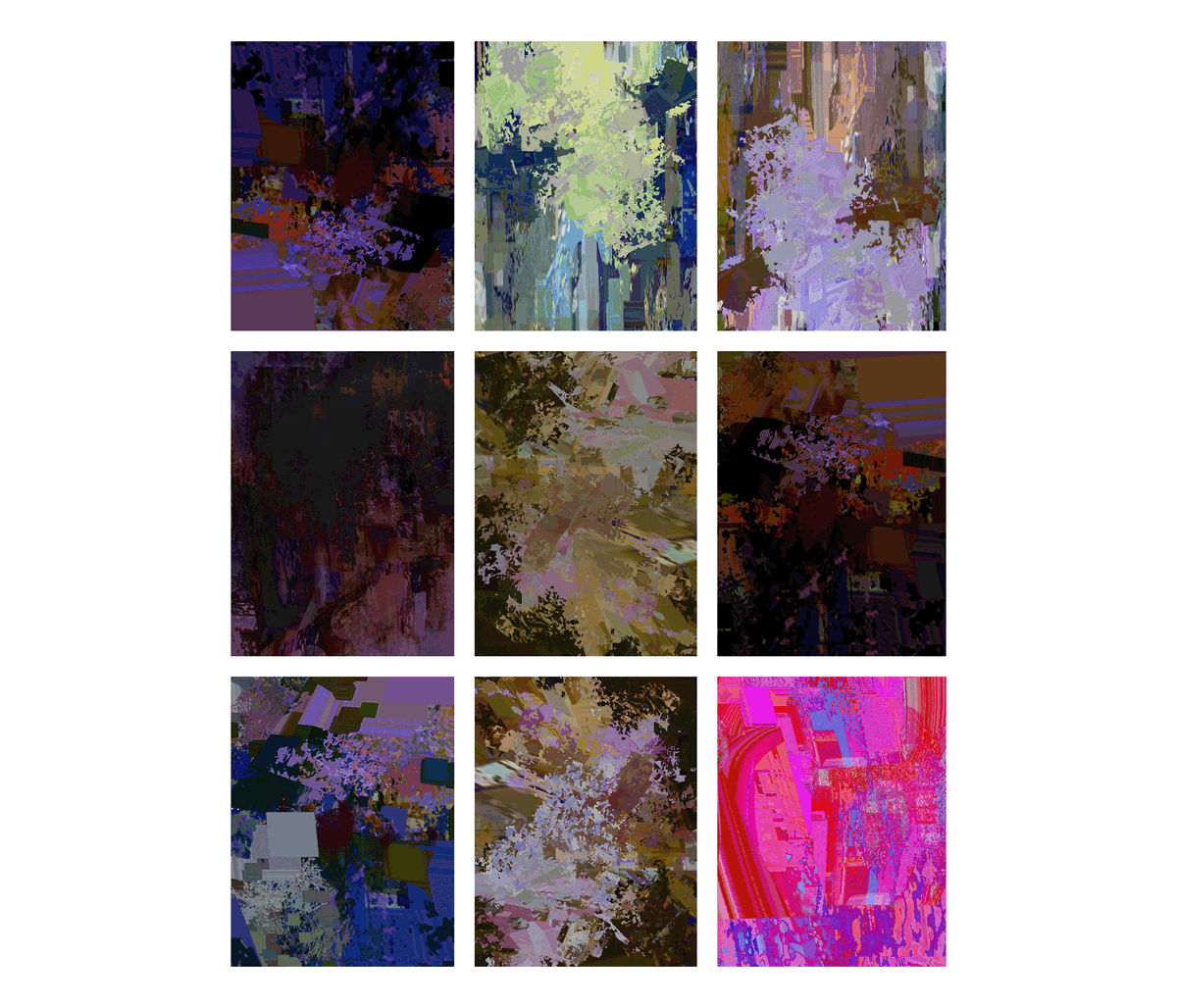 N_P_Designs's tweet photo. A few abstract texture paints that I made recently. Currently incorporating more grit and graphic elements in my underpaintings

#digitalart #underpaint #colorsketch #abstarctart https://t.co/5yyB5ix0lz