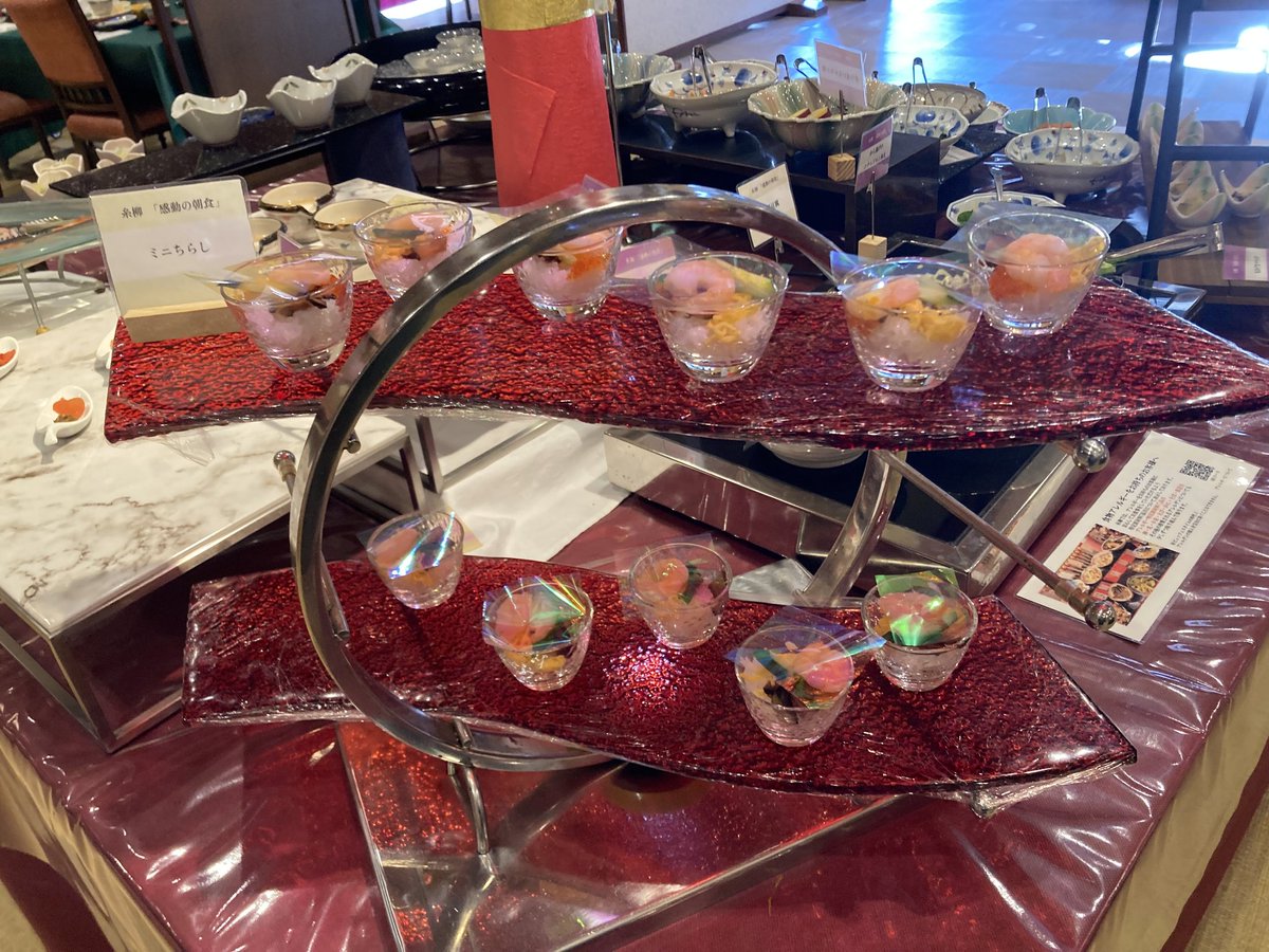 mx2798166's tweet image. 本当に感動する朝食です😉
既製品が全くないのが宿のこだわりを感じます。
種類も豊富で和食以外も味わえます。
オススメはフレンチトーストとプリンビーフシチューです。
その場で切ってくれるフルーツが最高です🙌
#糸柳　　
#感動の朝食