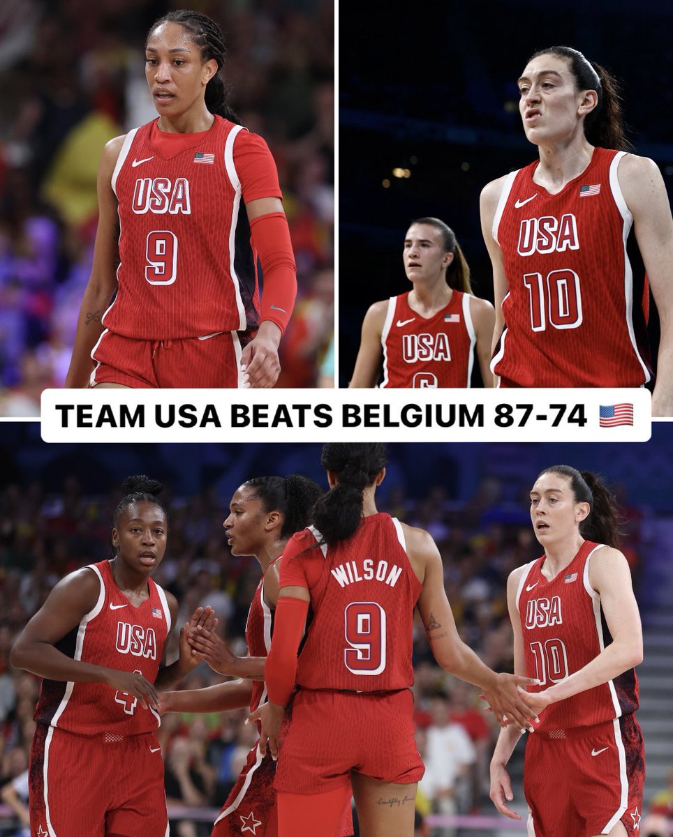 BleacherReport's tweet photo. 57 STRAIGHT WINS FOR TEAM USA. 2ND STRAIGHT OLYMPIC WIN 🔥

Stewie: 26 PTS, 7 REB, 4 AST
A'ja: 23 PTS, 13 REB, 3 STL

DOMINANT. 💪 https://t.co/EhMym1oaqc