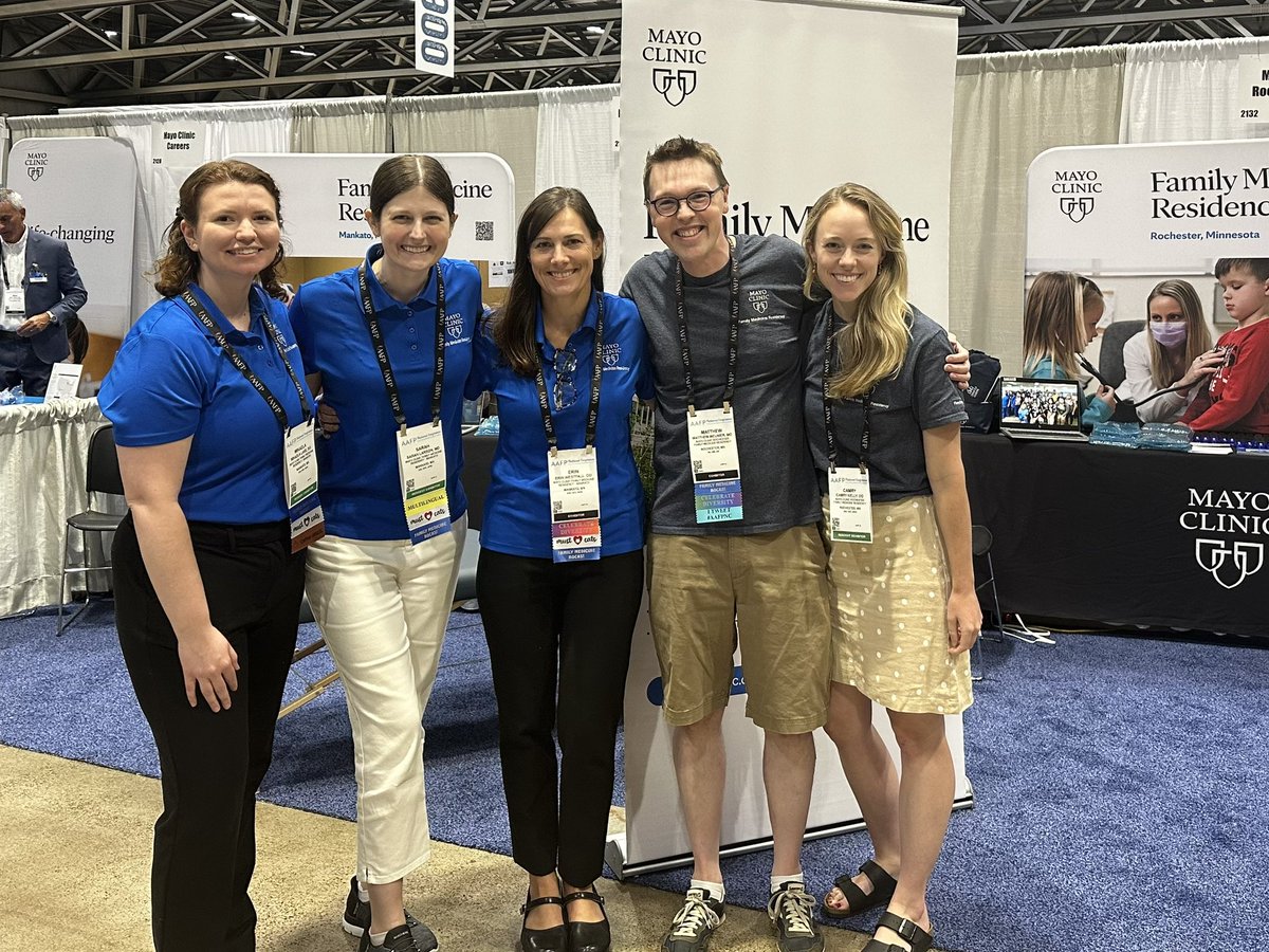 Erin Westfall (@drerinwestfall) on Twitter photo Come by booths 2130 and 2132 to check out the <a href="/FamMedMankato/">Mayo Family Medicine Residency - Mankato</a> and <a href="/MayoClinicFMR/">Mayo Clinic FMR</a> residency programs! Look at this friendly group :) #AAFPNC #FMRevolution <a href="/MMeunierMD/">Matthew Meunier, MD, FAAFP</a> Come by booths 2130 and 2132 to check out the <a href="/FamMedMankato/">Mayo Family Medicine Residency - Mankato</a> and <a href="/MayoClinicFMR/">Mayo Clinic FMR</a> residency programs! Look at this friendly group :) #AAFPNC #FMRevolution <a href="/MMeunierMD/">Matthew Meunier, MD, FAAFP</a>