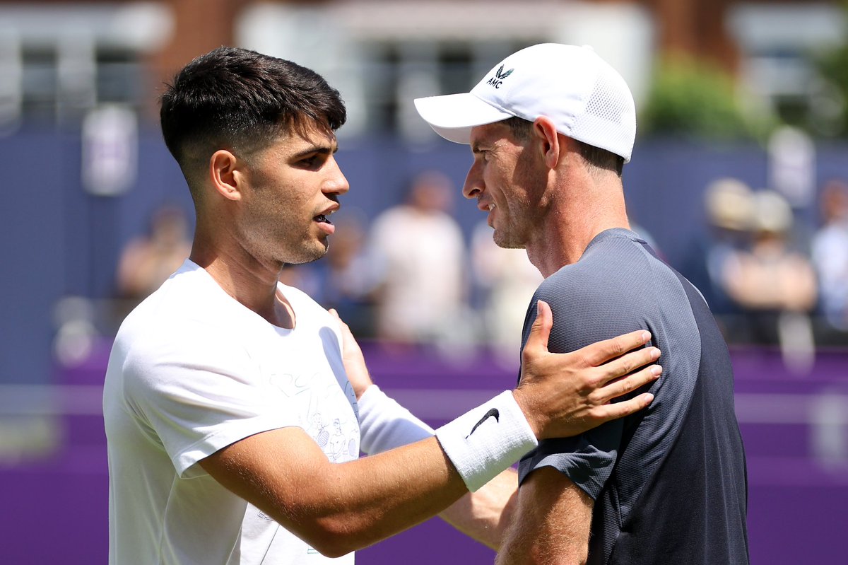 Carlos Alcaraz (@carlosalcaraz) on Twitter photo It was a privilege to share the court with you, Andy! 🥹🙏🏻 Congratulations on a legendary career and for being an example to all. You will always have a fan here! ❤️ <a href="/andy_murray/">Andy Murray</a>
📸 Getty It was a privilege to share the court with you, Andy! 🥹🙏🏻 Congratulations on a legendary career and for being an example to all. You will always have a fan here! ❤️ <a href="/andy_murray/">Andy Murray</a>
📸 Getty