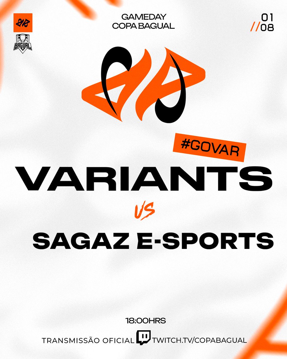 variantsgg's tweet photo. Além da vitória de ontem, seguimos com sede de muito mais!!
Hoje tem  mais um jogo da VAR que começa agora as 18:00 e você pode acompanhar na https://t.co/QW6no2Itu9

O jogo de hoje é contra @sagazesports

E esperamos sua torcida com comentários na stream  #GOVAR 🦊🎉🥇🏆 https://t.co/b9W3dTLPZT