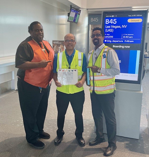 Meet the August DEN Safety Parking Award recipients - Pat, Darryl, &amp; Jimmy. These team members embody the idea of #NoSmallRolesInSafety. Recognized by peers and Leadership, these folks set the bar high and we're grateful for their efforts. <a href="/mcgrath_jonna/">Jonna McGrath</a> <a href="/AOSafetyUAL/">AO Safety UAL</a>