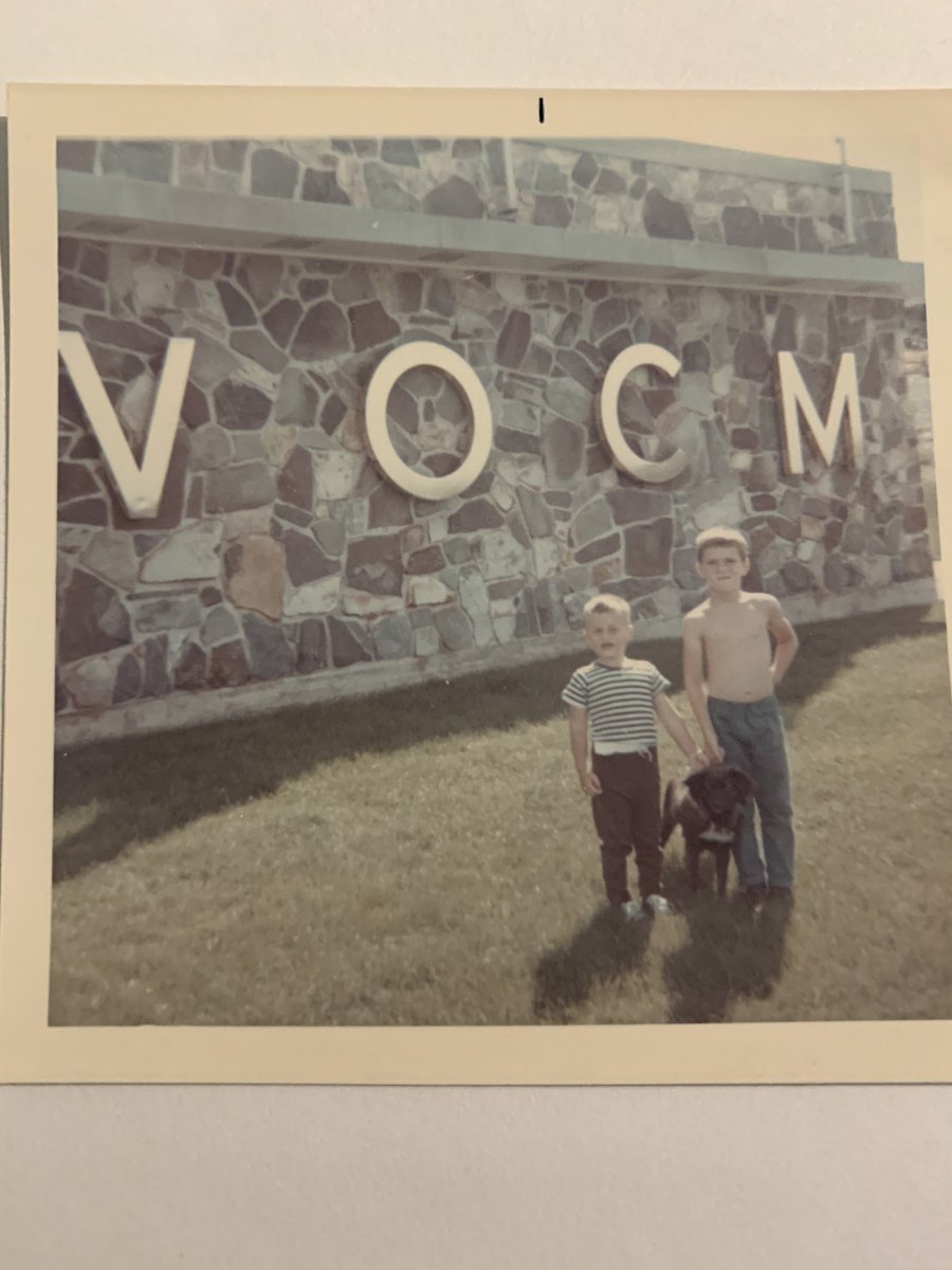 Thanks for all the kind words about my 35th year in radio, I really appreciate it. It’s been a long (Kenmount) road, and I’ve loved every minute!👇That’s me on the left, Tippy &amp; our next door neighbour. #Radio