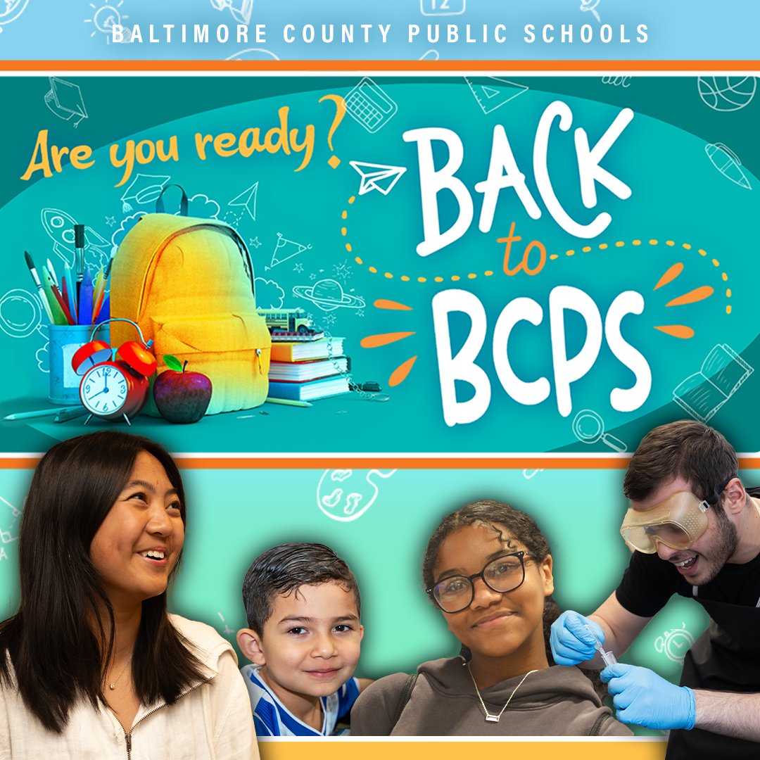 Baltimore County Public Schools (@baltcops) on Twitter photo 🏫  25 days until the first day of school for #TeamBCPS students on Monday, Aug. 26! We are excited to launch this year’s #Back2BCPS campaign, sharing important updates, information, and resources with families and students ahead of the new school year.
➡️ bcps.org/cms/One.aspx?p… 🏫  25 days until the first day of school for #TeamBCPS students on Monday, Aug. 26! We are excited to launch this year’s #Back2BCPS campaign, sharing important updates, information, and resources with families and students ahead of the new school year.
➡️ bcps.org/cms/One.aspx?p…