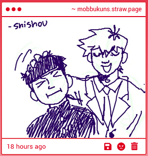mobbukuns's tweet photo. this is very cute, shishou, thank you. the face looks how i always feel when you do this to me. https://t.co/nkJkphGJfi