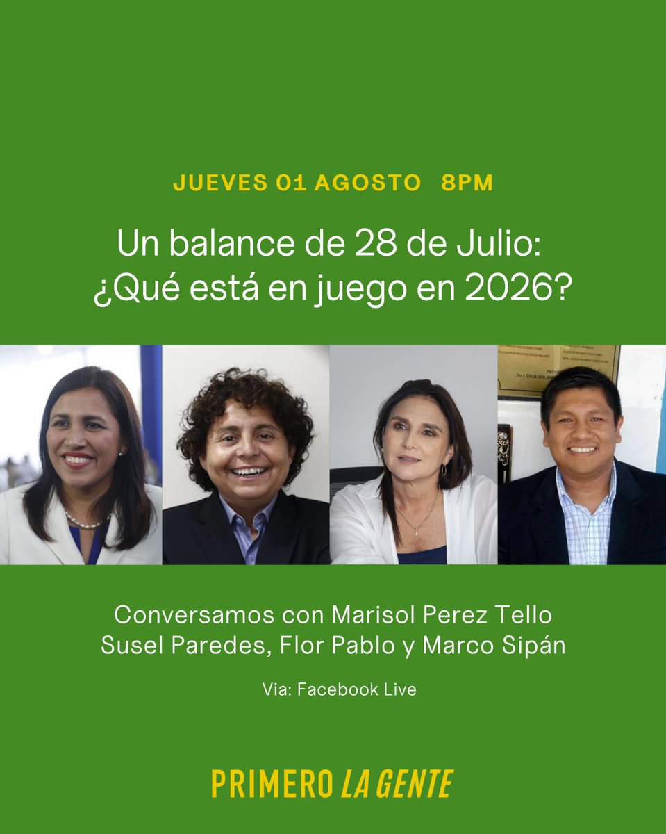 Primero la gente | Lo Justo tweet media