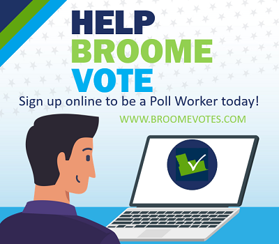 BroomeVotes's tweet photo. Today is NATIONAL POLL WORKER RECRUITMENT DAY!!  Learn how you can help our election process be safe, secure and accurate! For more information, visit https://t.co/7LDGxpn7Zm. https://t.co/dAFhN7D7Ic
