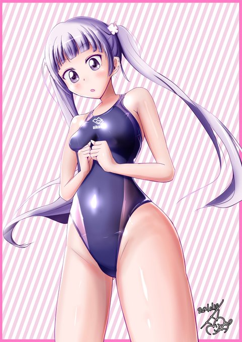 液タブ買うまで過去絵シリーズ。水着のカラーが気に入ってます 