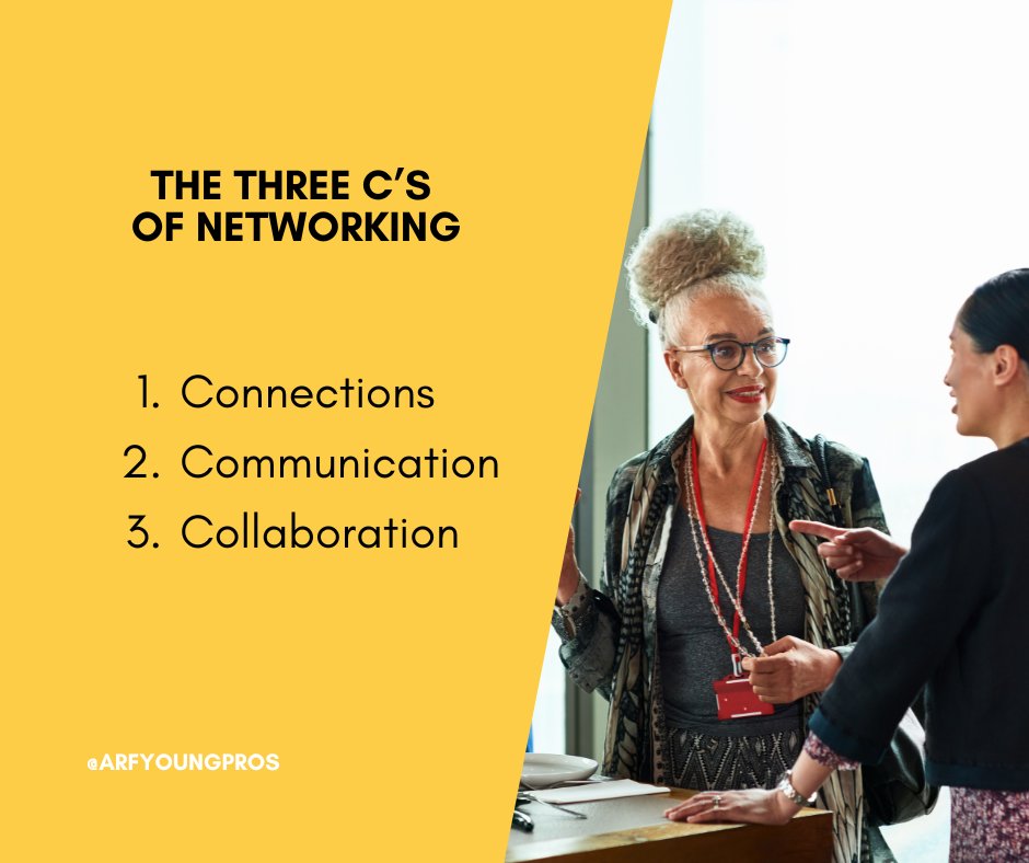 Effective networking means developing strong interpersonal skills. Building up your ability to connect, communicate , and collaborate is fundamental to developing your network.

#arfyp
#thearf
#arfyoungpros
