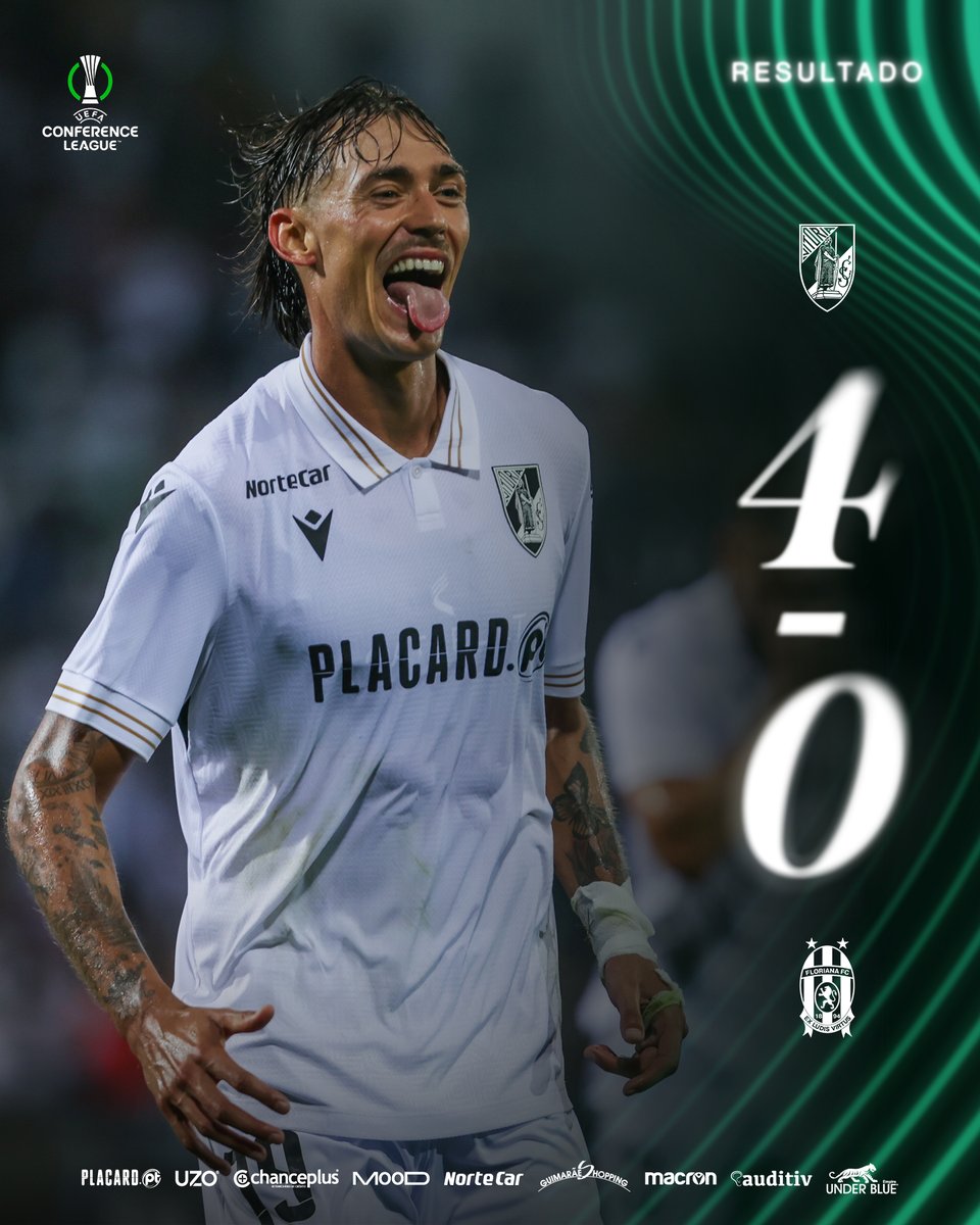 VitoriaSC1922's tweet photo. 🛎️ | APITO FINAL - FULL TIME
90’ Seguimos para a terceira pré-eliminatória da UEFA Conference League 🔮
⚽ Kaio César (8’), Jorge Fernandes (11’) e Ricardo Mangas (37’ e 43’)
#UECL | 4-0 | #VSCFFC https://t.co/W6VNTjN3rU