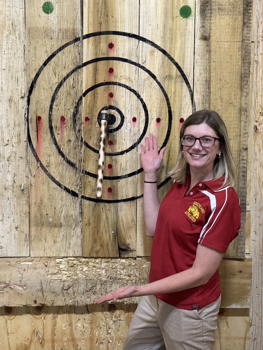 <a href="/GoochlandHigh/">Goochland High School</a> amazing leadership team retreat today - reflection, discussion, planning, and axe throwing! I am beyond blessed to build a #leGacy alongside these amazing educators! Bring on the 24.25 school year! “Once a Bulldog, Always a Bulldog!” 🐾💥💪