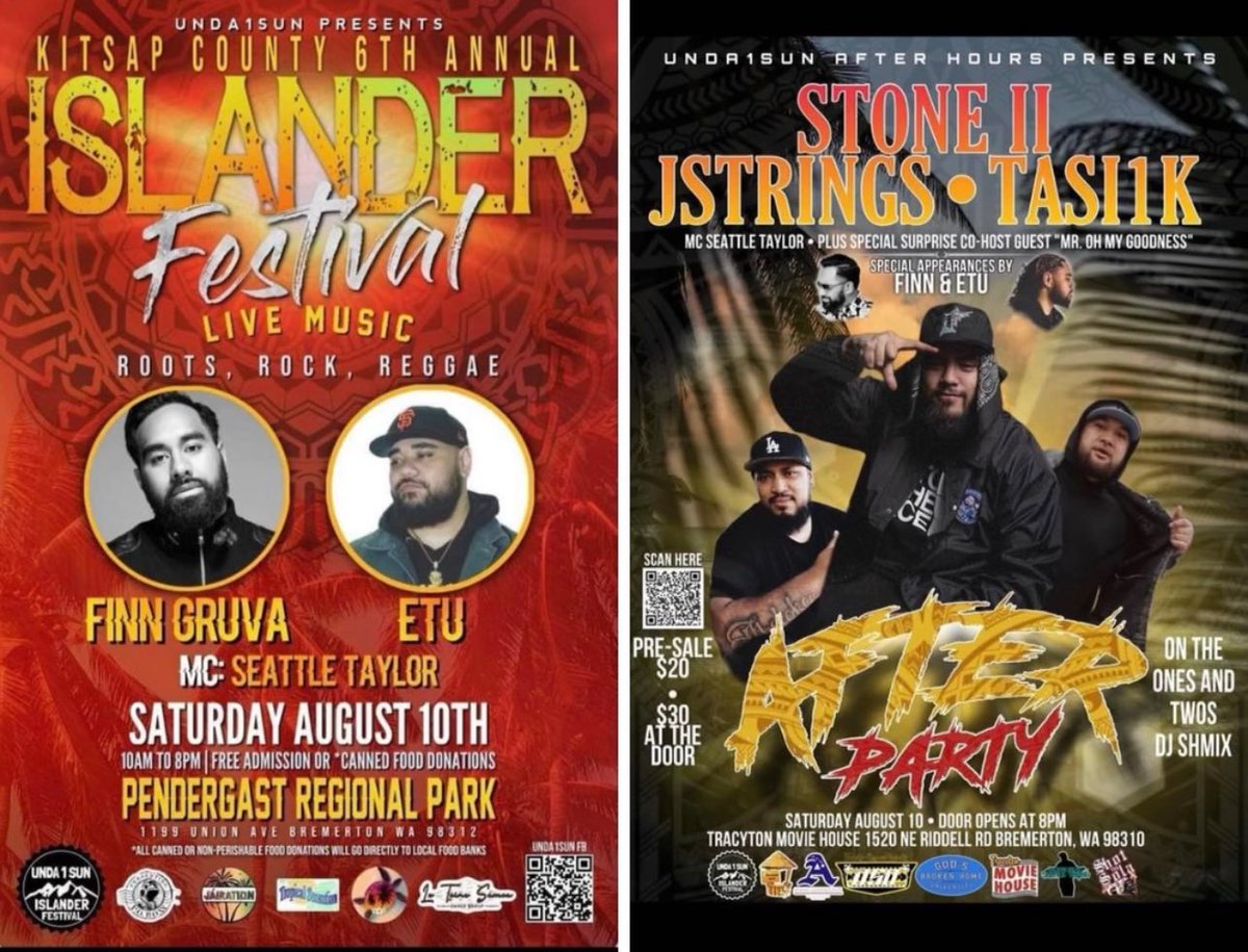 prinnnyy's tweet image. WASHINGTOOOON 🗣️ 

We got the Islander Festival coming up on August 10 and its FREE!! we got the one and onlyyy, spaces finest (😌😂) @etuszn comin up!! entertainment is gonna go crazy and the afterparty is gonna be liiit you dont wanna miss out! See yall there 🫡💪🏼